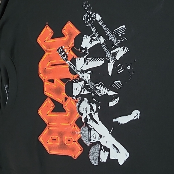 AC/DC Black Concert Band Tee-Shirt - Picture 3 of 9